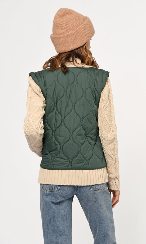 BRONSON QUILTED SWEATER JACKET